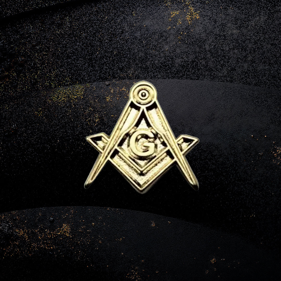Freimaurer Sakko Pin Gold | Symbol der Bruderschaft
