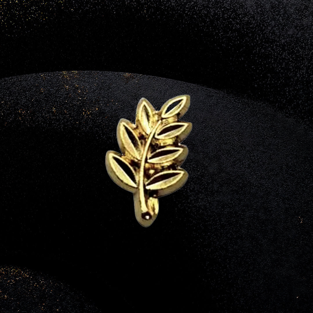 Goldener Akazienzweig-Pin | Symbol der Unsterblichkeit und Weisheit